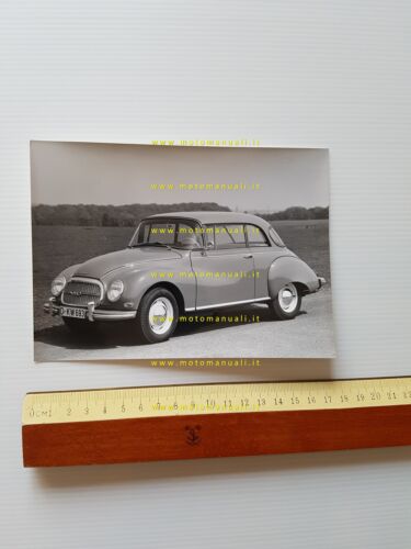 Auto Union 1000 Limousine 1956 foto cartella stampa originale