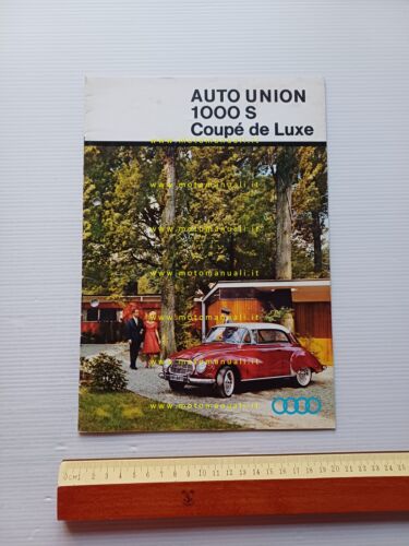Auto Union 1000 S Coup De Luxe depliant francese originale