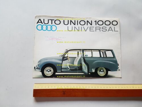 Auto Union 1000 Universal 1960 depliant tedesco originale