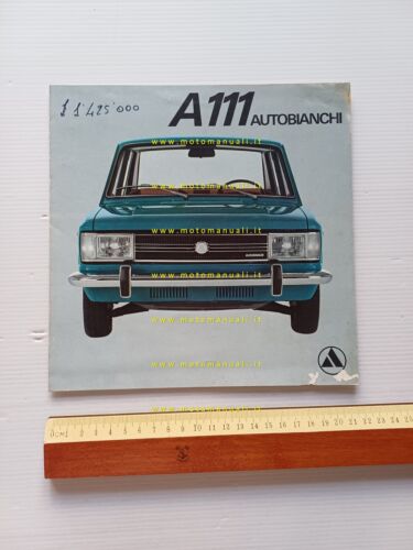 Autobianchi A 111 1969 depliant italiano originale