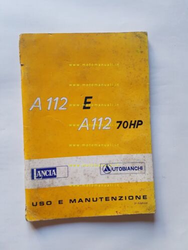 Autobianchi A 112 - A 112 Abarth 1978 manuale uso …