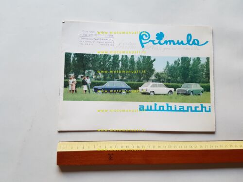 Autobianchi Primula 2-4 porte anni 60 depliant originale auto