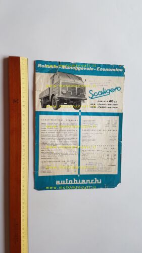 Autobianchi Scaligero 40 N - 40 NL 1959 autocarro depliant …