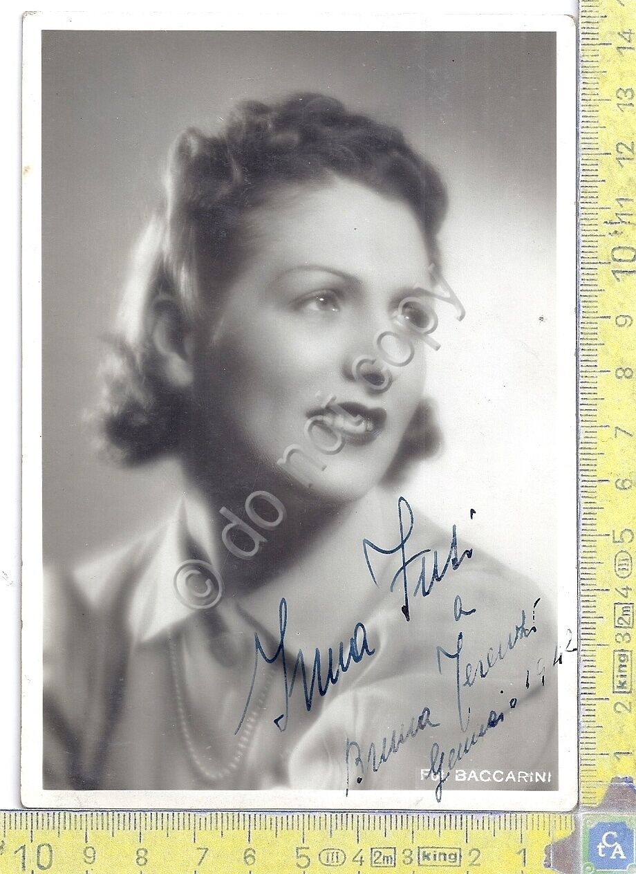 Autografo - Autograph - Irina Fusi - Attrice - Anni …