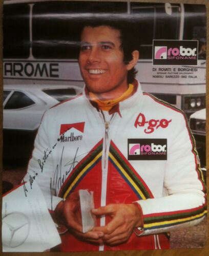 Autografo - Giacomo Agostini - Poster 60 x 50