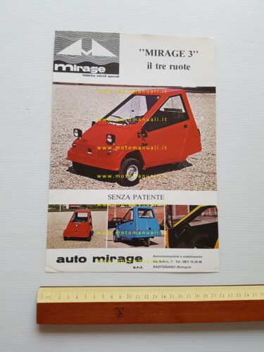 Automirage Mirage 3 50 microauto depliant originale ITALIANO