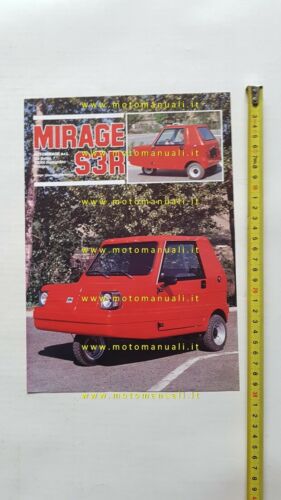 Automirage Mirage S3R 125 1981 depliant microauto originale microcar brochure