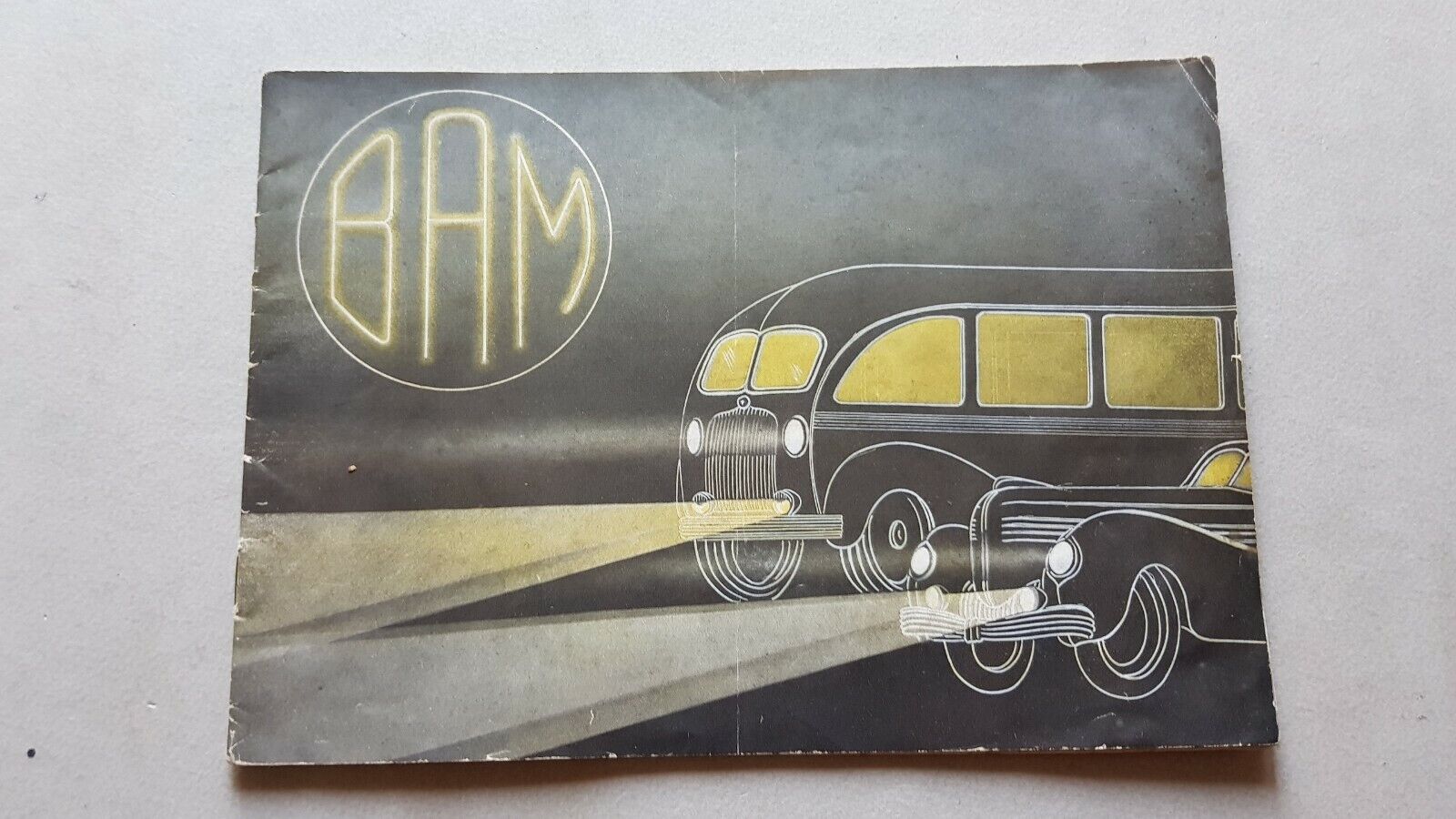 B.A.M. fari antinebbia per auto catalogo anni '50 depliant italiano …
