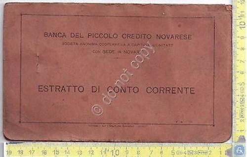 Banca del Piccolo credito Valtellinese - Estratto di Conto corrente …