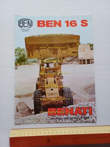 Benati BEN 16 S pala caricatrice gommata depliant originale italiano