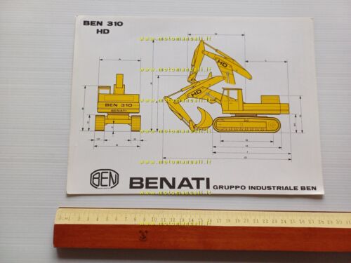 Benati BEN 310 HD escavatore cingolato scheda tecnica depliant originale