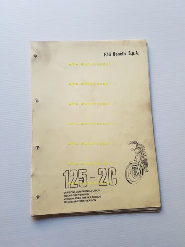 Benelli 125 2C Freno Disco - SE 1976 catalogo ricambi …