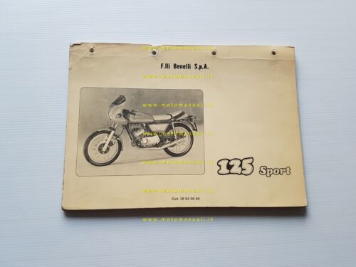 Benelli 125 2C Sport 1980 catalogo ricambi originale spare parts …