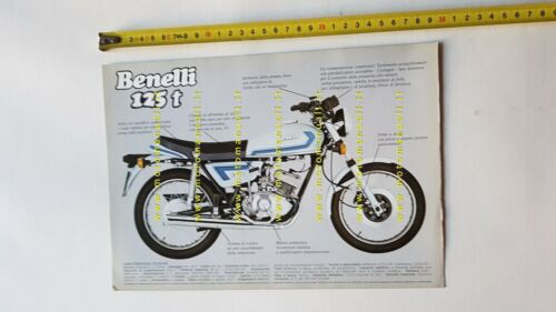 Benelli 125 2c T 1980 depliant brochure moto originale italiano