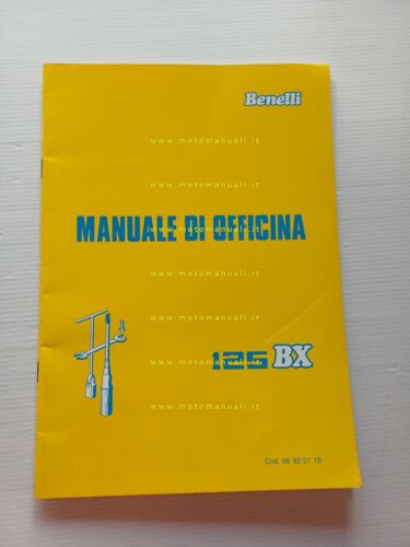 Benelli 125 BX 1987 Manuale Officina italiano originale