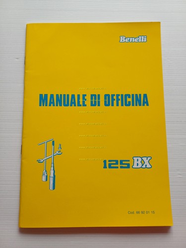 Benelli 125 BX 1987 Manuale Officina italiano originale