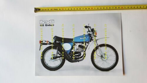 Benelli 125 Enduro 1975 depliant brochure moto originale italiano