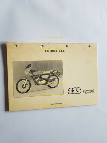 Benelli 125 Sport 1981 catalogo ricambi originale moto spare parts …