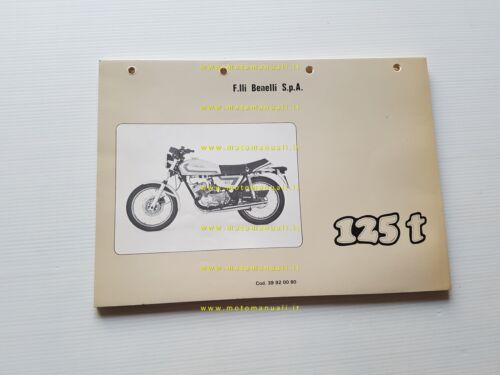 Benelli 125 T 2C 1980 catalogo ricambi originale spare parts …