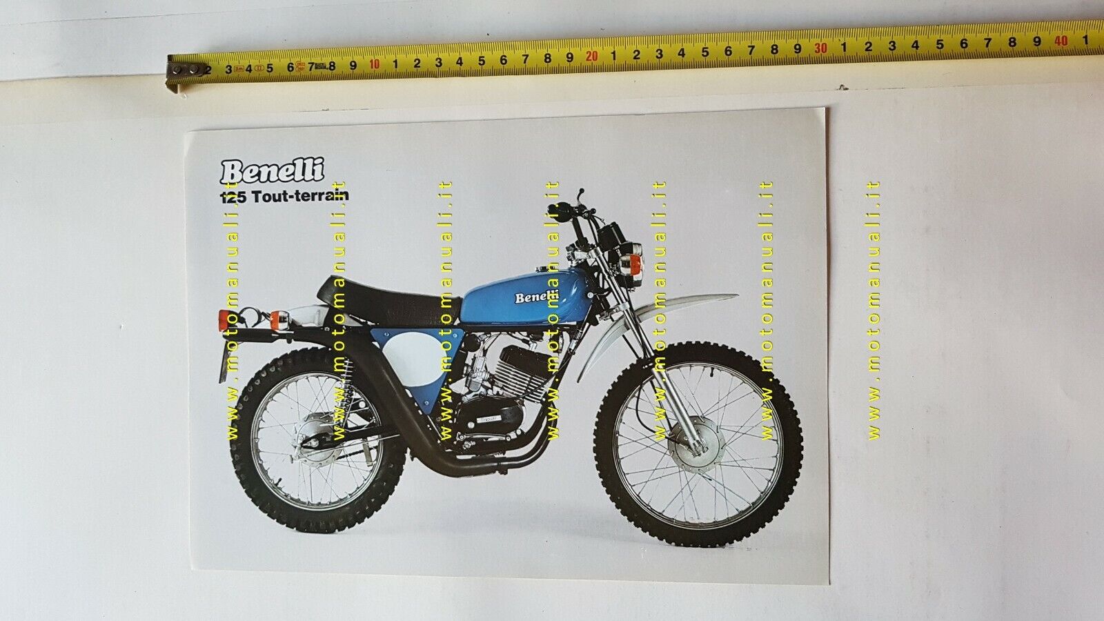 Benelli 125 Tout-Terrain 1977 depliant Francese originale brochure French