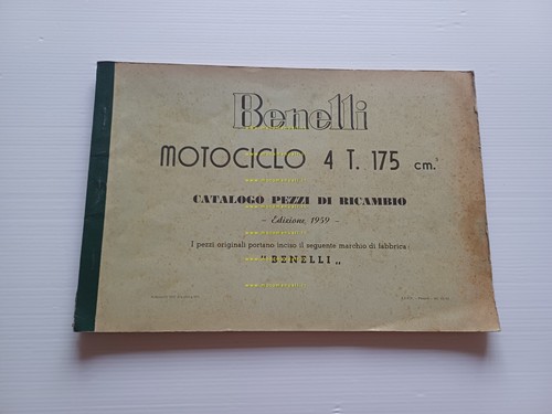 Benelli 175 1959 catalogo ricambi originale