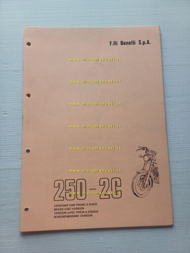 Benelli 250 2C Freno Disco catalogo ricambi originale spare parts …