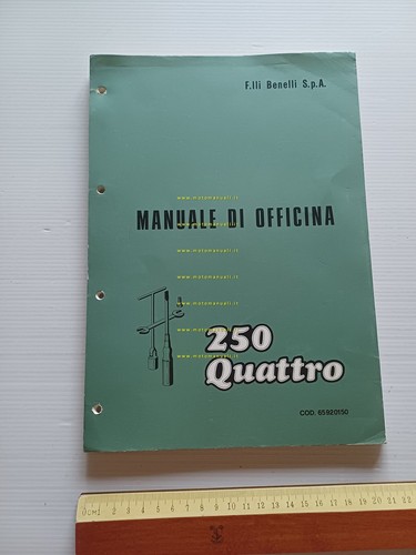 Benelli 250 Quattro 1978 manuale officina italiano originale