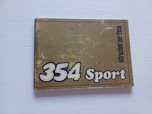 Benelli 354 Sport 1979 manuale uso manutenzione originale owner's manual