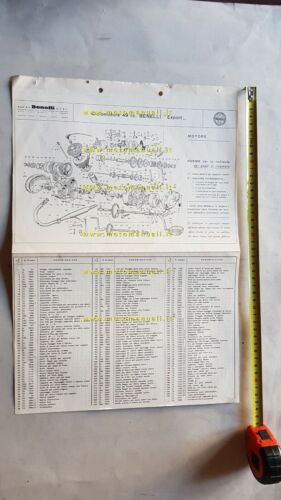 Benelli 49 EXPORT 3V 1964 catalogo ricambi originale spare parts …