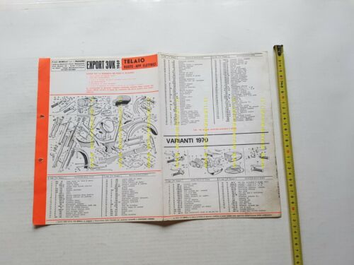 Benelli 49 Export 3VK 1969-70 catalogo ricambi TELAIO originale frame …
