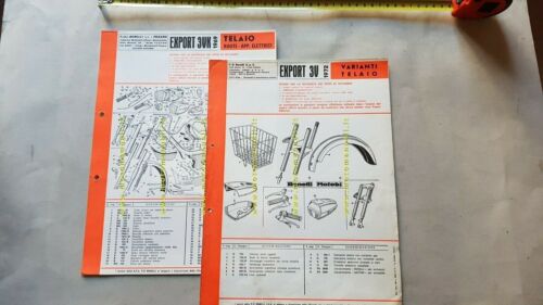 Benelli 49 Export 3VK '69-72 catalogo ricambi TELAIO frame parts …