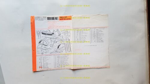 Benelli 49 Mini Bike 1970 catalogo ricambi TELAIO originale frame …