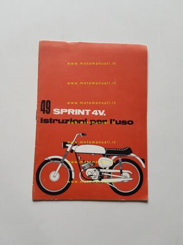 Benelli 49 Sprint 4V 1971 manuale uso manutenzione libretto originale