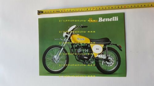 Benelli 50 Cross 1974 Depliant brochure ciclomotore originale italiano