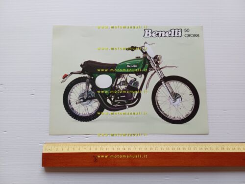 Benelli 50 Cross 1974 depliant ciclomotore originale italiano