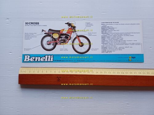 Benelli 50 Cross 1980 depliant brochure originale italiano