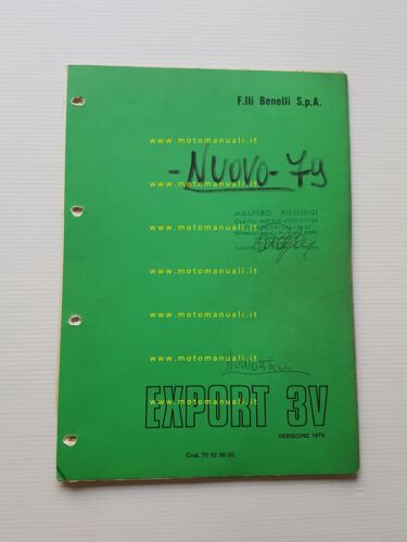 Benelli 50 Export 3V 1979 catalogo ricambi originale spare parts …