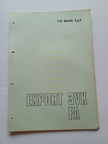 Benelli 50 Export 3VK - 50 Export FA 1976 catalogo …