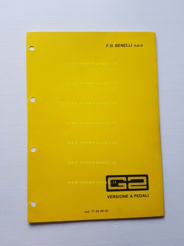 Benelli 50 G2 Pedali 1979 catalogo ricambi originale spare parts …