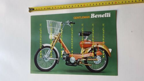 Benelli 50 Gentleman 1975 depliant brochure ciclomotore originale italiano