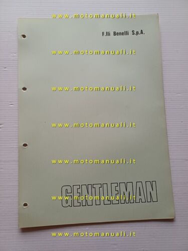 Benelli 50 Gentleman catalogo ricambi originale