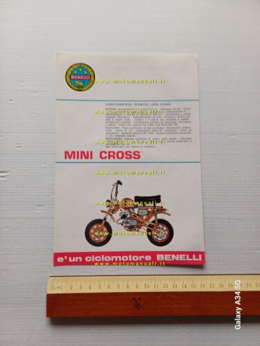 Benelli 50 Mini Cross 1970 depliant originale italiano