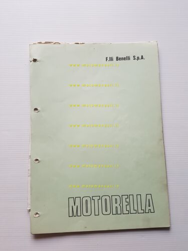 Benelli 50 Motorella 1974 catalogo ricambi originale spare parts list