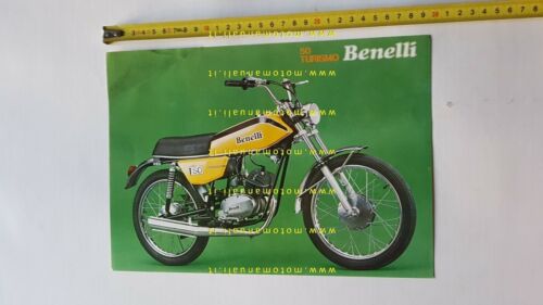 Benelli 50 Turismo 1974 depliant brochure ciclomotore originale italiano