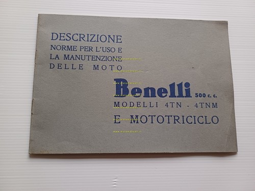 Benelli 500 4TN - 4 TNM - Mototriciclo anni 30 …