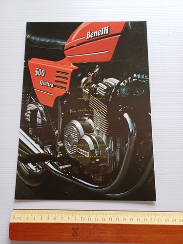 Benelli 500 Quattro 1975 depliant italiano originale