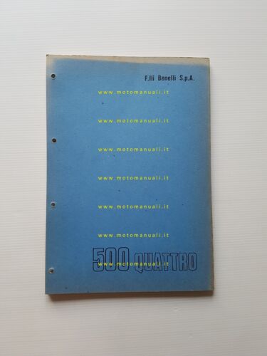 Benelli 500 Quattro freno tamburo-disco catalogo ricambi originale parts list