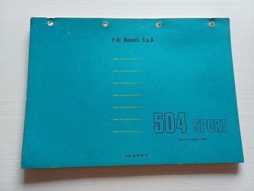 Benelli 504 Sport 1979 catalogo ricambi originale