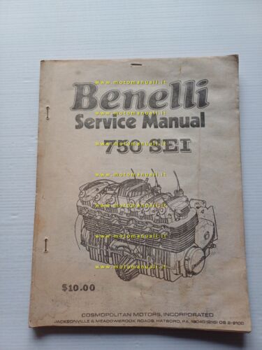 Benelli 750 Sei - 500 Quattro 1976 manuale officina ENGLISH …