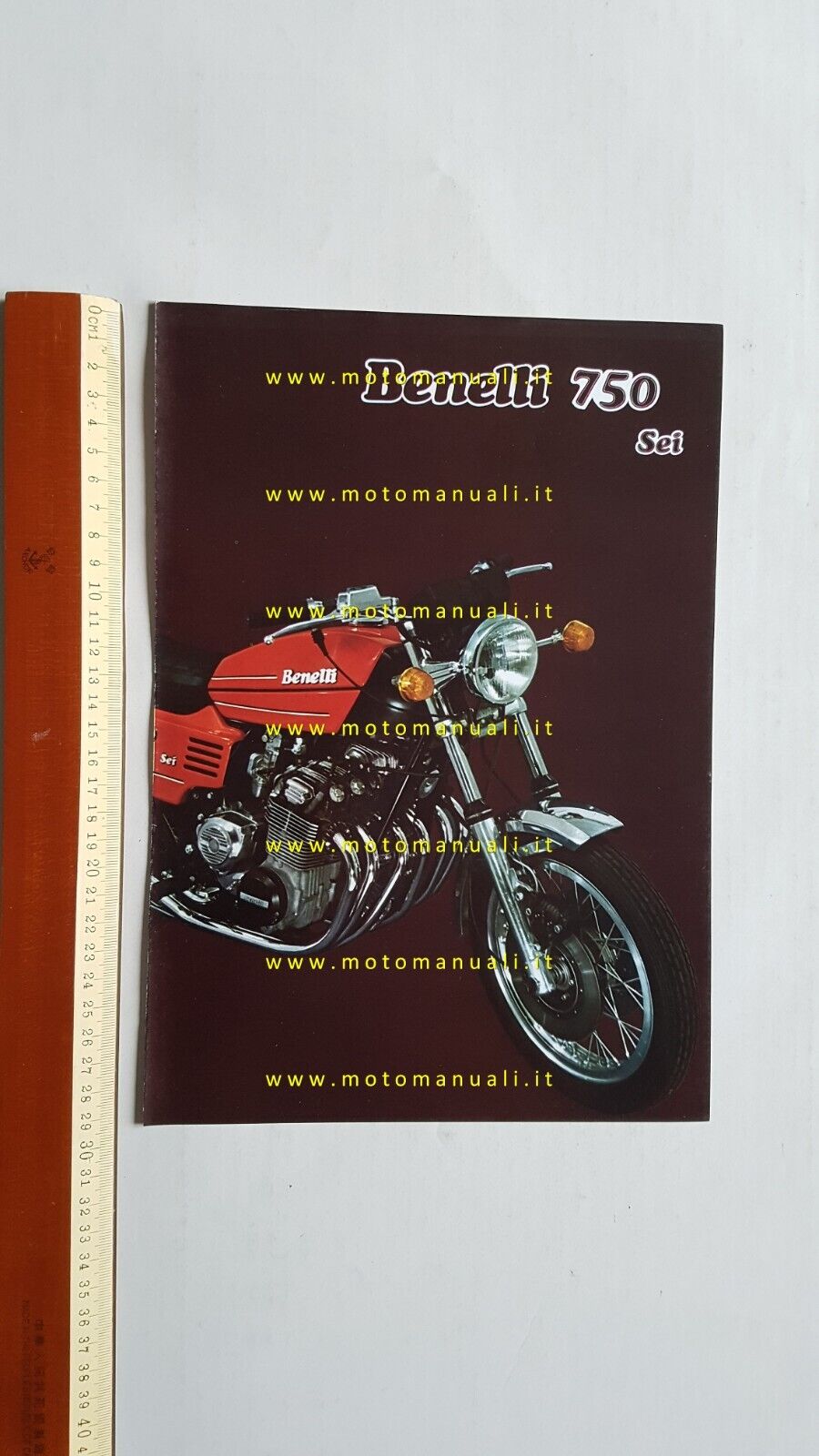 Benelli 750 Sei 1975 depliant ENGLISH TEXT motorcycle brochure